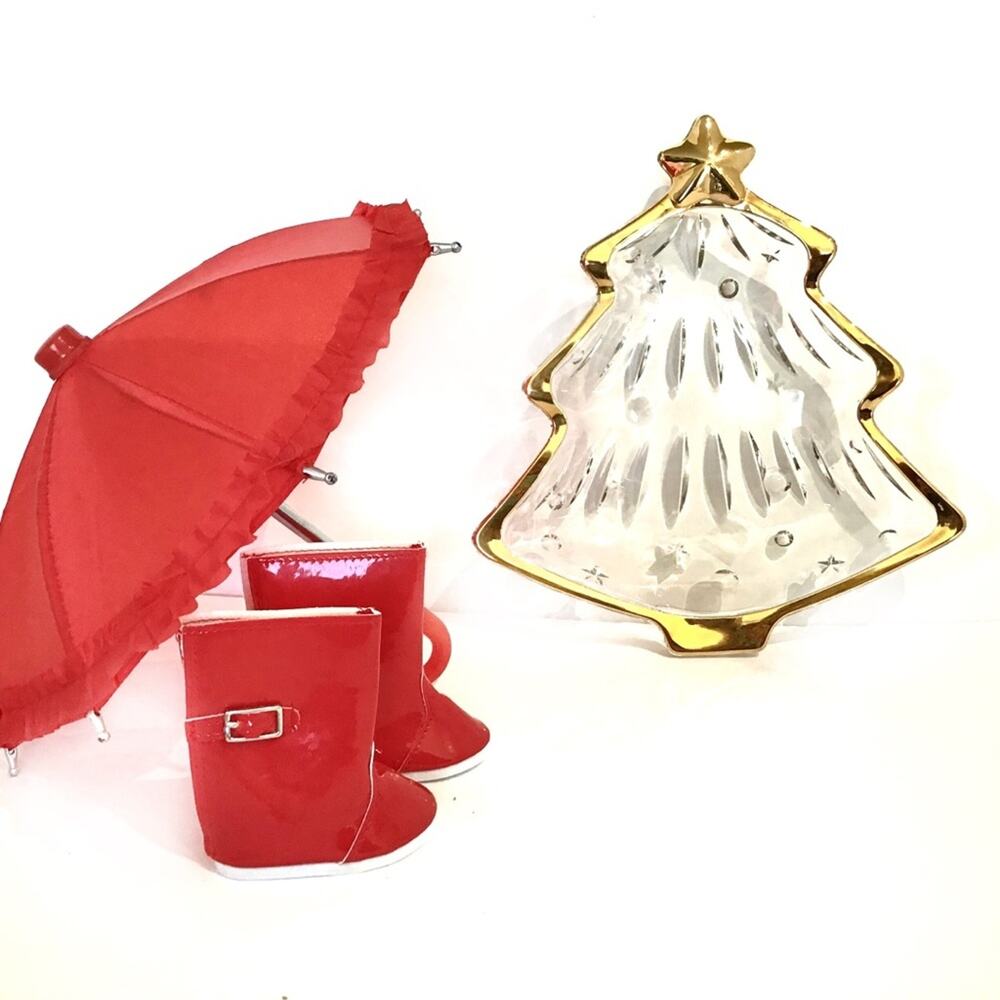 Christmas Tree Candy Dish Mikasa Vintage Gold Rimmed Vintage Decor Retro Granny